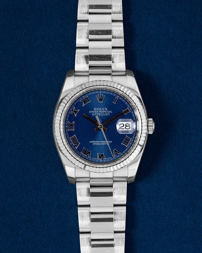 Blue Roman Rolex Datejust 36 116234 | Grand Caliber Watches