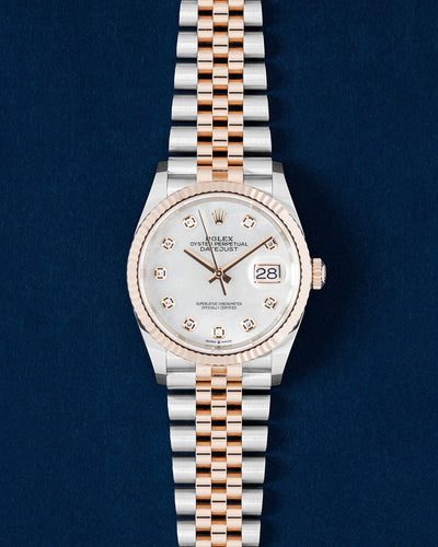 Mother of Pearl Diamond dial Rolex Datejust 36 126231 | Grand Caliber USA