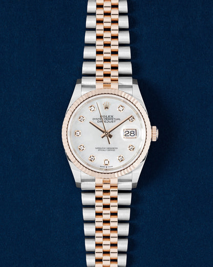 Mother of Pearl Diamond dial Rolex Datejust 36 126231 | Grand Caliber USA