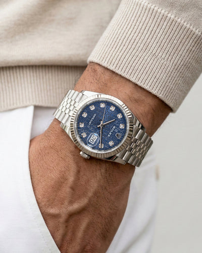 blue jubilee diamond dial Rolex Datejust 36 126234 | Grand Caliber TX