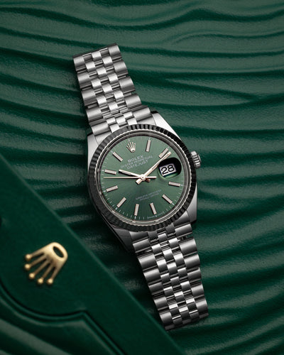 Mint Green Rolex Datejust 36 126234 | Grand Caliber Dallas Texas