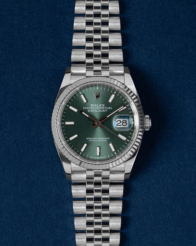 Mint Green Rolex Datejust 36 126234 | Grand Caliber USA