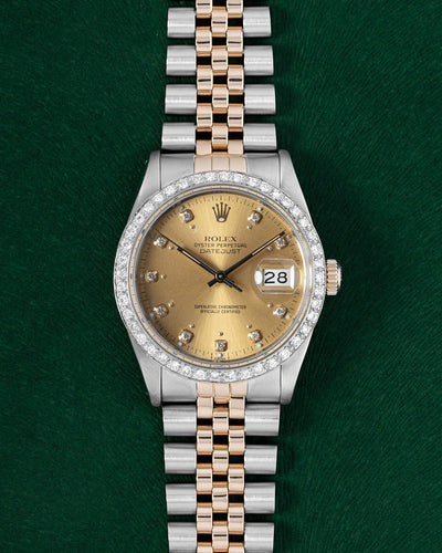 Aftermarket Diamond Rolex Datejust 36 16013 | Grand Caliber Dallas, TX