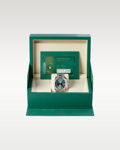 Brand New Mint Green Rolex Datejust 41 126300 | Grand Caliber Dallas, Texas