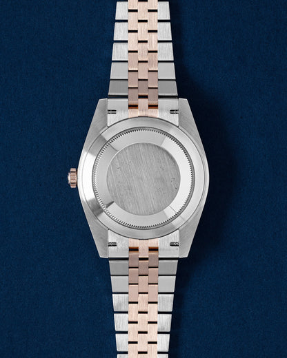 Two Tone Rose Gold Rolex Datejust 41 Chocolate 126331 | Grand Caliber Dallas, Texas