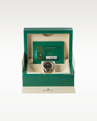 Two Tone Rolex Datejust 41 Black Index 126333 | Grand Caliber Watches USA