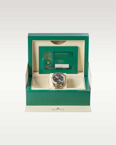 Two Tone Wimbledon Rolex Datejust 41 126333 | Grand Caliber Texas
