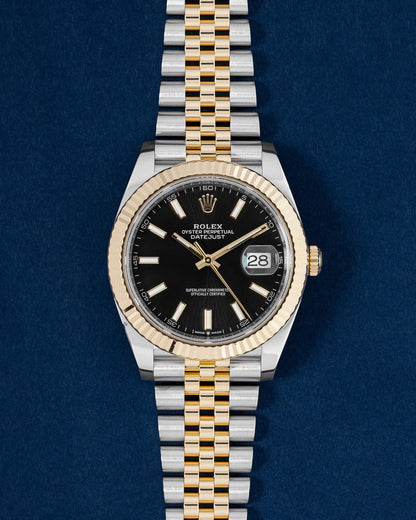 Black Index Rolex Datejust 41 126333 | Grand Caliber Watches