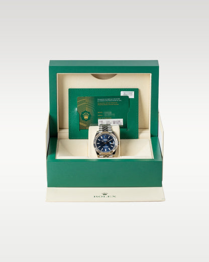 Blue Index Rolex Datejust 41 126334 | Grand Caliber Watches for Men