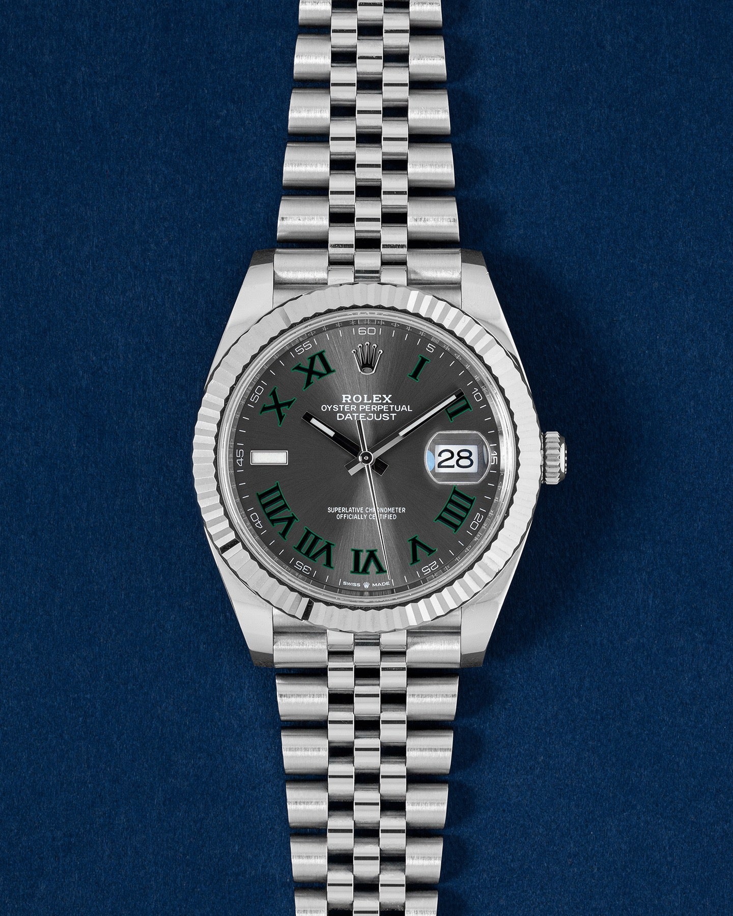 Wimbledon Rolex Datejust 41 126334 | Grand Caliber Watches DFW