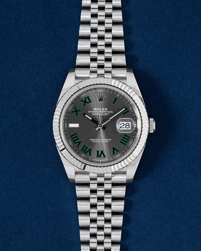 Wimbledon Rolex Datejust 41 126334 | Grand Caliber Watches DFW