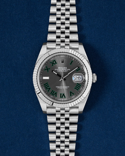 Wimbledon Rolex Datejust 41 126334 | Grand Caliber Watches DFW
