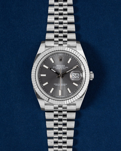 Dark Rhodium Rolex Datejust 41 126334 | Grand caliber watches USA