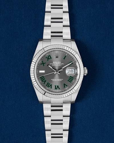 Slate Wimbledon Rolex Datejust 41 126334 | Grand Caliber Mens Watches Dallas