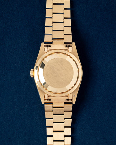 Obsidian Stone Gold Rolex Day-Date 18238 | Vintage Watches at Grand Caliber