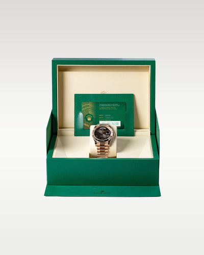 2025 Rolex Day-Date Slate Ombre 228235 | Grand Caliber Watches