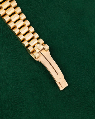 1978 Rolex Day-Date 36 Champagne Stick Dial 18038 | Grand Caliber Texas