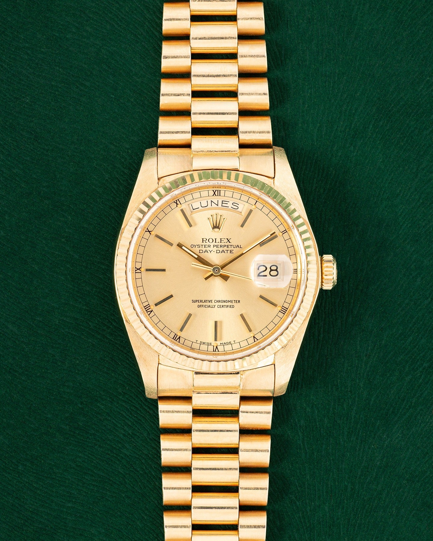 Rolex Day-Date 36 18038 | Vintage Gold Rolex Watches – Grand Caliber