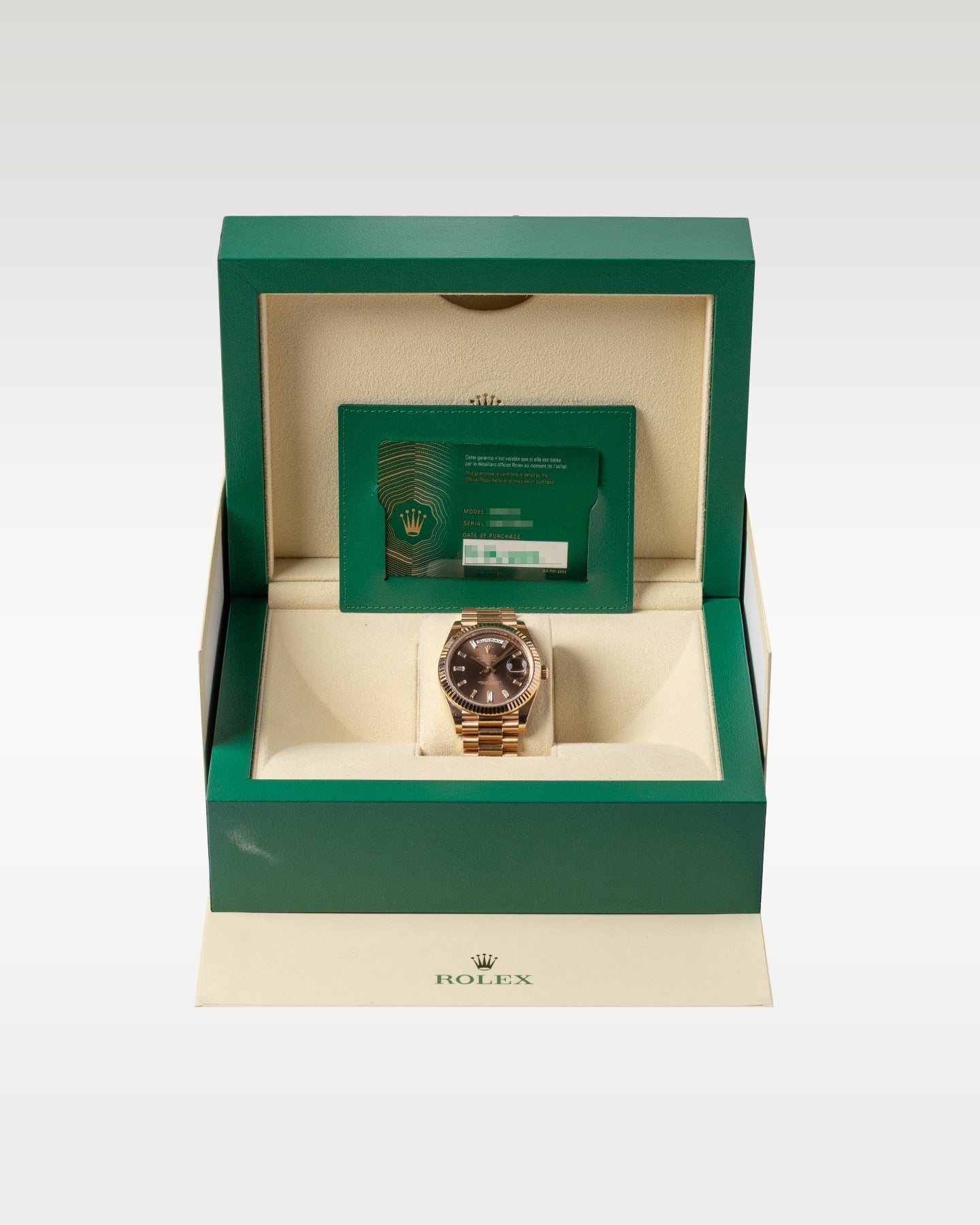 Chocolate Diamond Rolex Day-Date 40 228235 | Grand Caliber Dallas, TX
