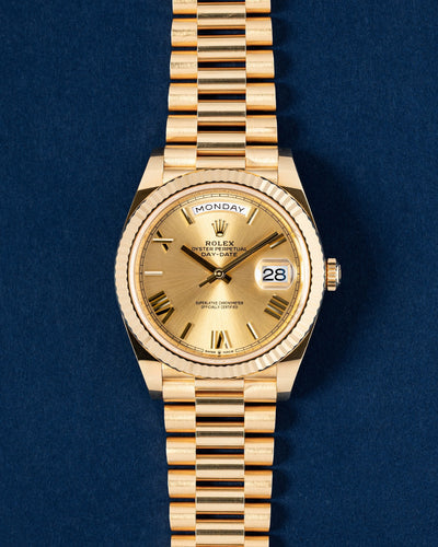 Champagne Dial Rolex Day-Date 40 228238 | Grand Caliber DFW