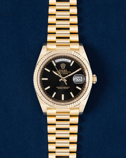 New Gold Rolex Day-Date 40 228238 | Mens Watches at Grand Caliber Dallas