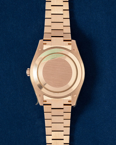 Rose Gold Sundust diamond dialRolex Day-Date II 218235 | Grand Caliber