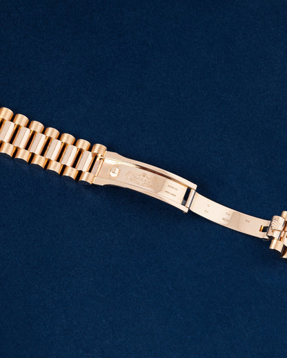 Rose Gold Sundust diamond dialRolex Day-Date II 218235 | Grand Caliber