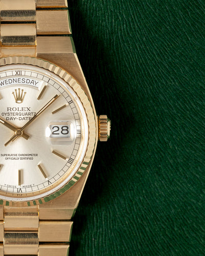 Yellow Gold Rolex Day Date Oysterquartz 19018 Vintage Watch | Grand Caliber