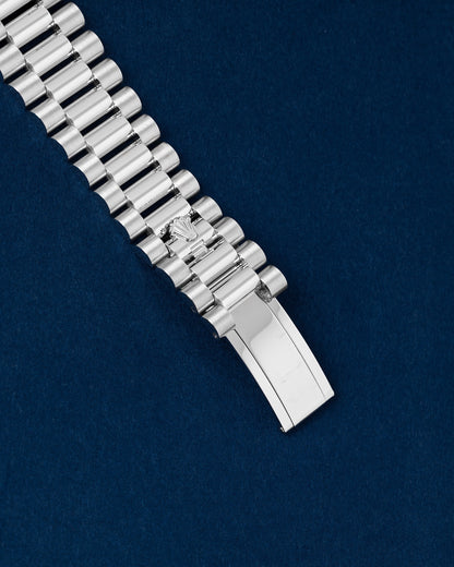 Platinum Blue Ombré Rolex Day Date 228236 | Grand Caliber Watches