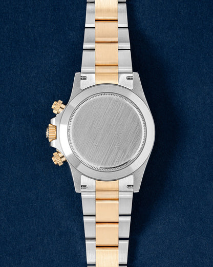 black dial two tone Rolex Daytona 116503 | grand caliber watches texas