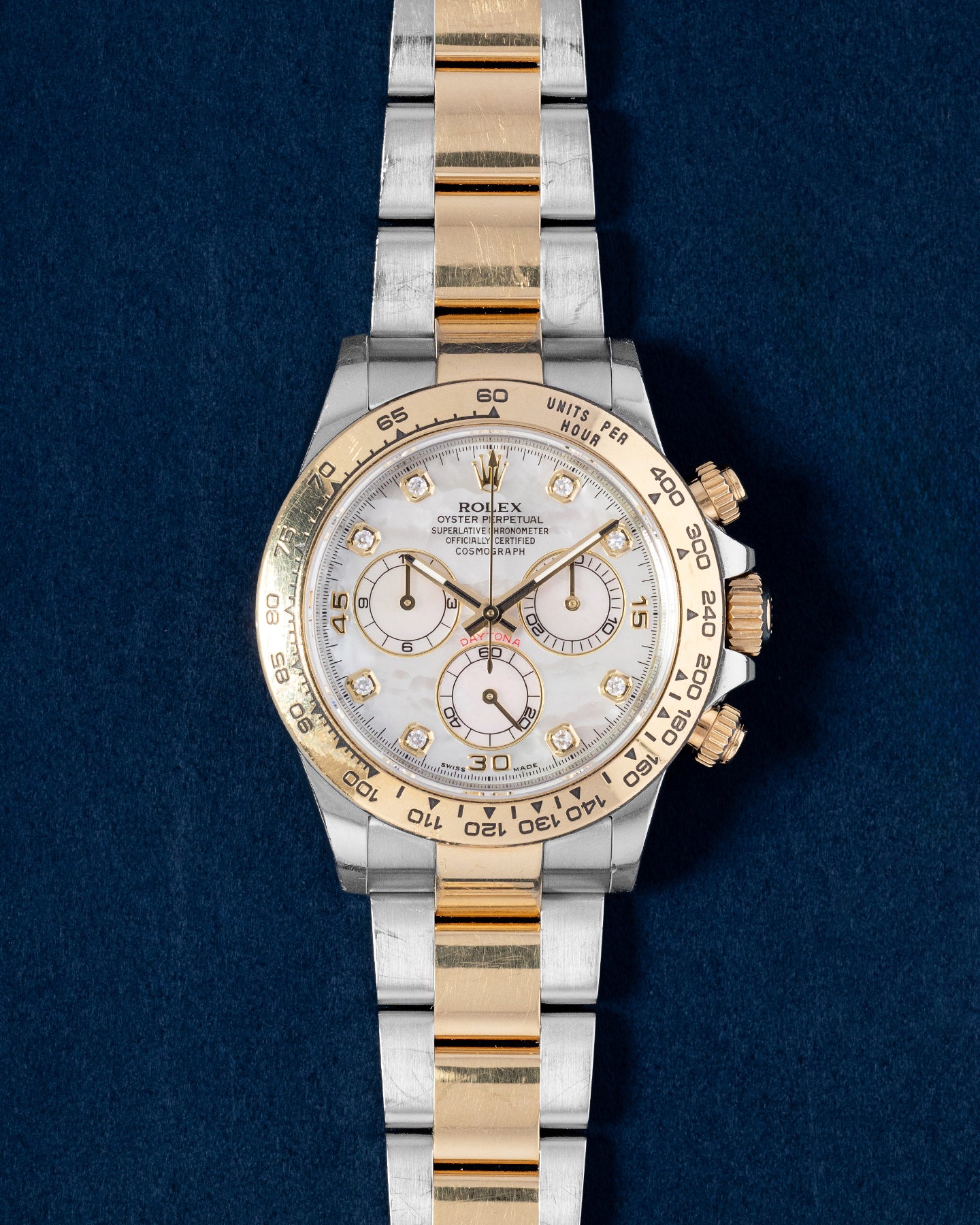 Two Tone Yellow Gold Rolex Daytona 116503 MOP Dial Watch | Grand Caliber