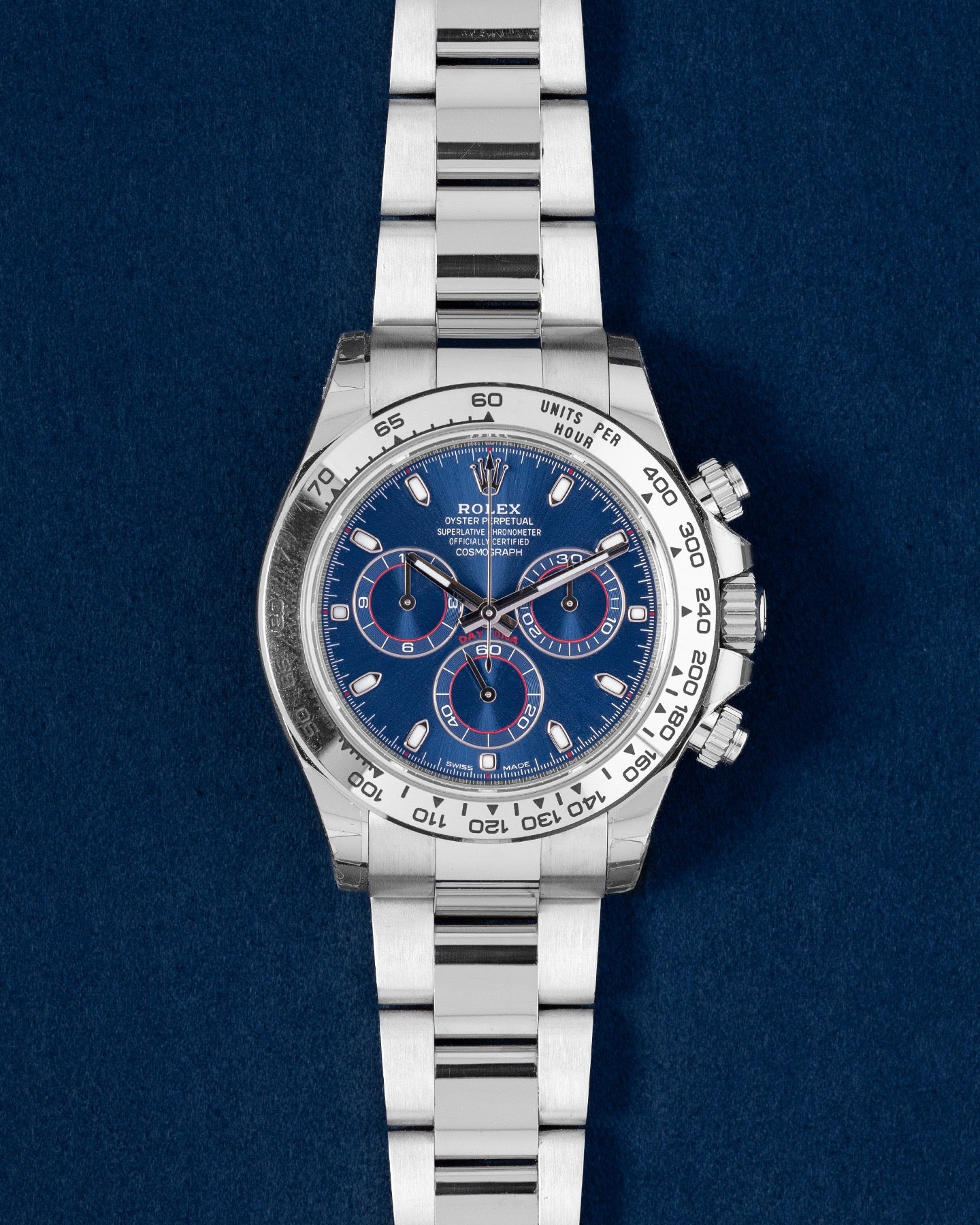 White Gold Rolex Daytona Blue Dial 116509 | Grand Caliber DFW, Texas