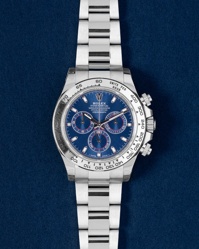 White Gold Rolex Daytona Blue Dial 116509 | Grand Caliber DFW, Texas