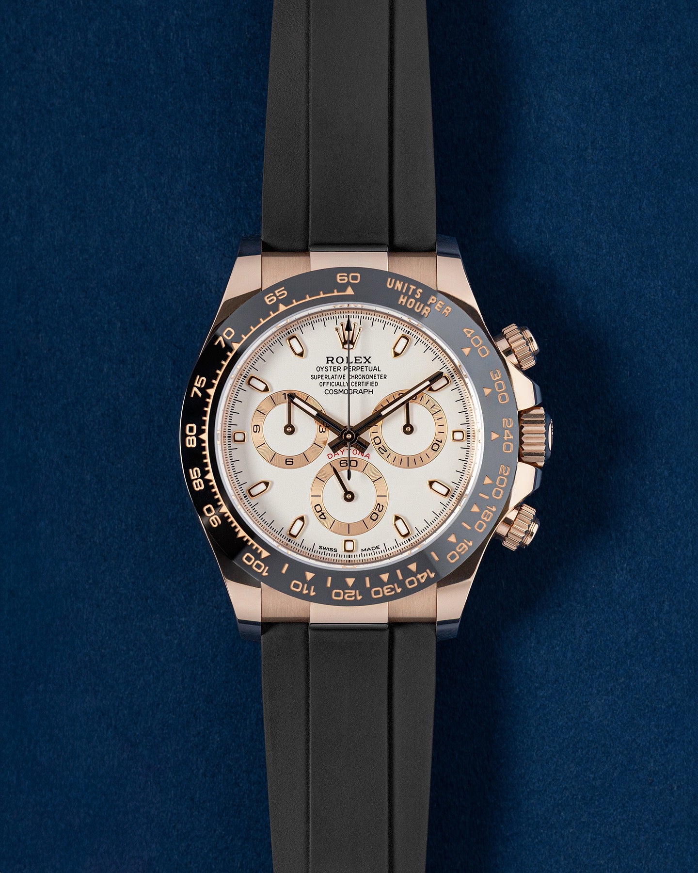 Rose Gold Rolex Daytona 116515LN Oysterflex | Grand Caliber Watches