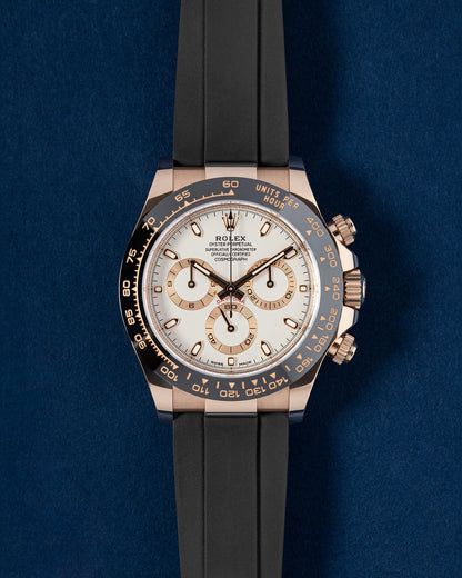 Rose Gold Rolex Daytona 116515LN Oysterflex | Grand Caliber Watches