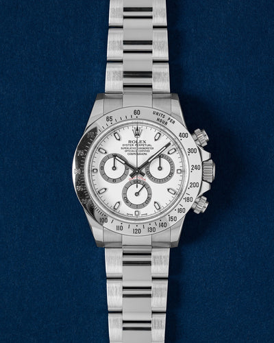 2009 White Dial Rolex Daytona 116520 | Grand Caliber Men's Watches TX