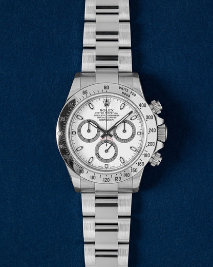 2009 White Dial Rolex Daytona 116520 | Grand Caliber Men's Watches TX
