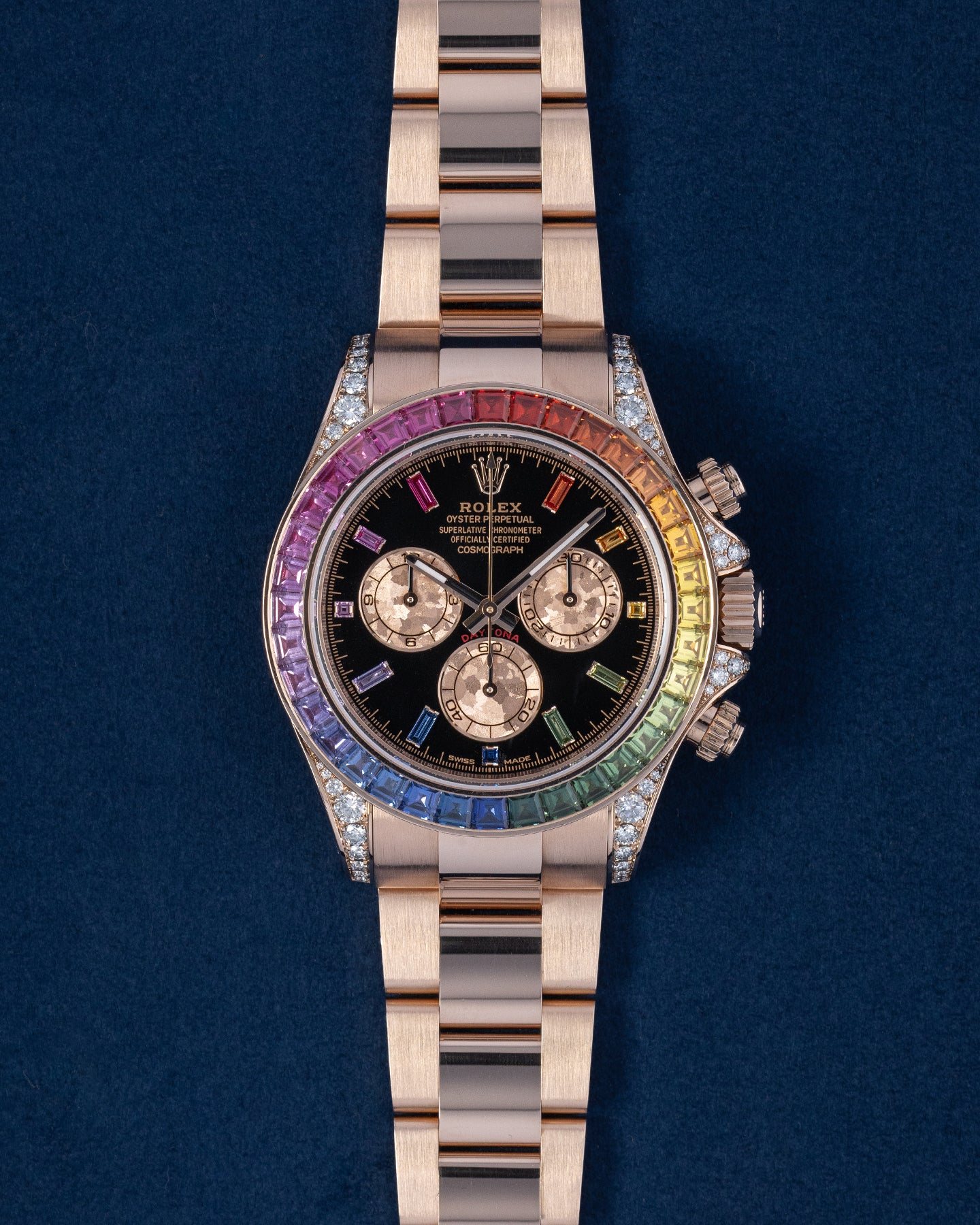 Rose Gold 2019 Rolex Daytona 116595RBOW Rainbow Watch | Grand Caliber Dallas