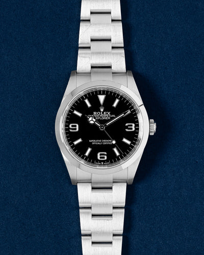 Steel 36mm Black 2023 Rolex Explorer 124270 Watch | Grand Caliber Dallas