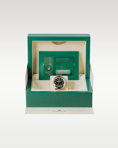 two tone black dial Rolex Explorer 124273 | Grand Caliber mens watches