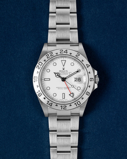 white dial Rolex Explorer II 16570 2012 | Grand Caliber Sport Watches USA