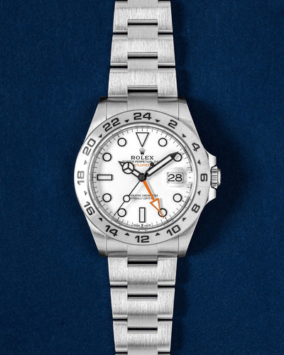 Polar White Rolex Explorer II 226570 | Grand Caliber Watches Dallas