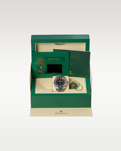 Rolex GMT Master II 40mm Batman  Oyster Strap 126710BLNR Watch