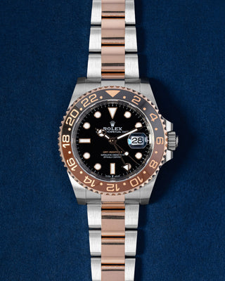 40mm Two Tone Rose Gold Rolex GMT Master II 126711CHNR Watch at Grand Caliber