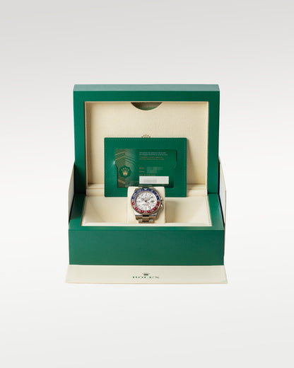 White Gold Rolex GMT-Master II Meteorite Dial 126719BLRO | Grand Caliber Watches