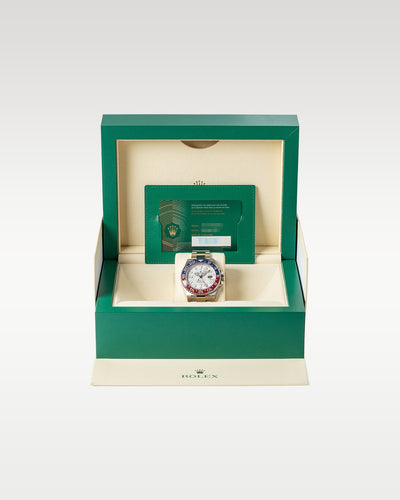 White Gold Rolex GMT-Master II Meteorite 126719BLRO | Grand Caliber TX