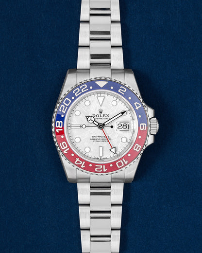White Gold Rolex GMT-Master II Meteorite Dial 126719BLRO | Grand Caliber Watches