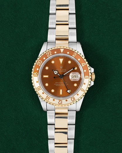 1990 Rootbeer Rolex GMT-Master II 16713 | Grand Caliber Vintage Watches