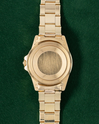 40mm Yellow Gold Bronze "Nipple" Dial Rolex GMT Master 1675 Watch at Grand Caliber