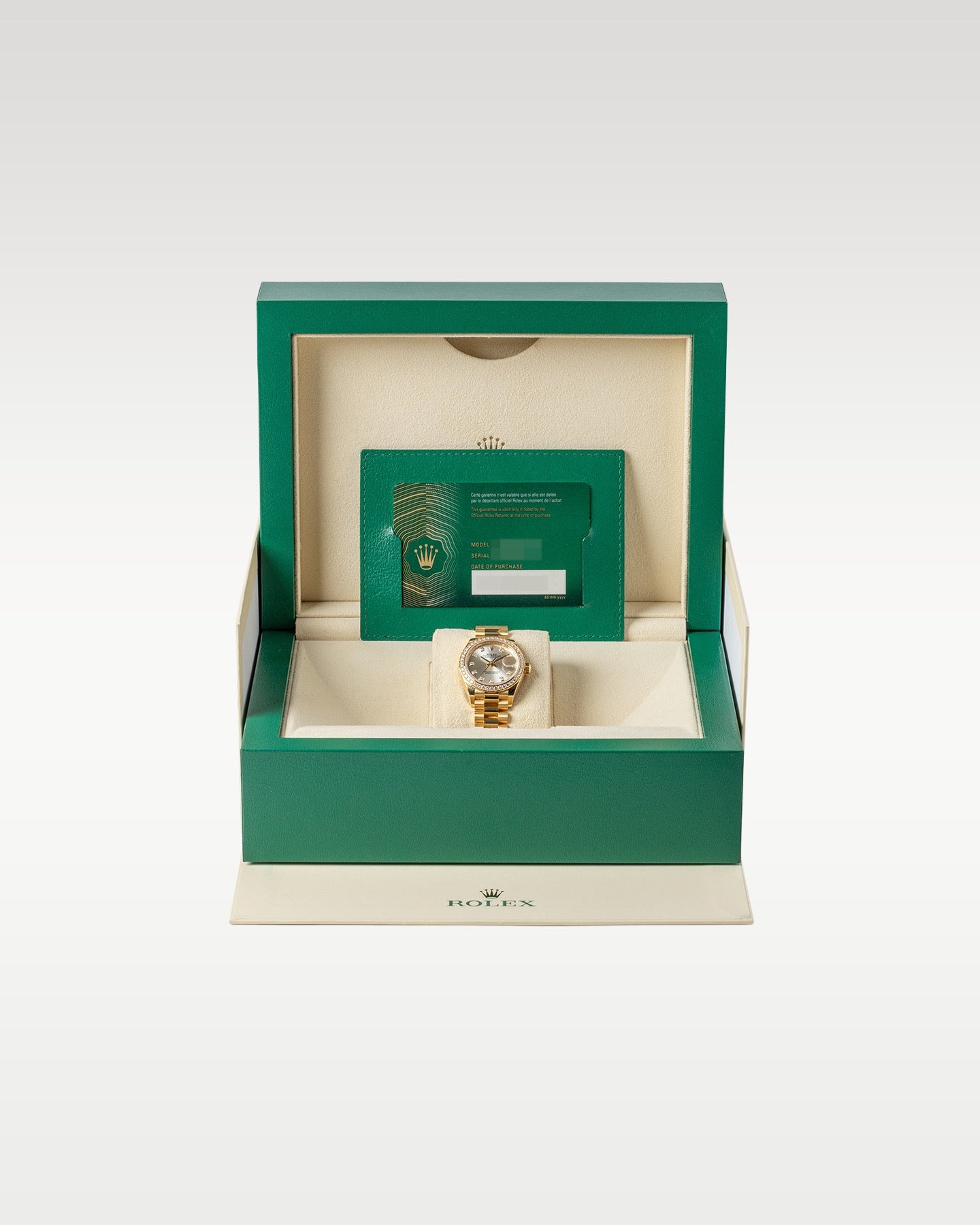 Silver diamond dial Rolex Lady-Datejust 28 279138RBR | Grand Caliber Watches TX